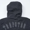 Trapstar American Solid Black Long Sleeved Small Label Screated Windbreaker Jackt