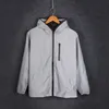 S-5xl z kapturem kurtka odblaskowa mężczyźni Mężczyźni Spring Waterproof Windbreaker for Boy Mężczyzna wysokiej jakości Hiphop Mens Varsity Coats plus rozmiar 240124