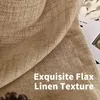 Cotton Linen Semi-Shading Curtains for Living Room Transparent Voile Yarn Sheer Curtain Window Drape Custom Size 240119