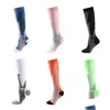 Chaussettes de sport en cours d'exécution hommes femmes compression football basket-ball varices nylon médical bas d'allaitement en plein air cyclisme fitnes DHB4M