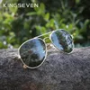 KINGSEVEN Telaio in lega di legno di alta qualità Uomo Occhiali da sole Donna UV400 Occhiali da sole HD Lenti polarizzate Occhiali da campeggio Occhiali da pesca 240124