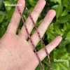 Luźne kamienie szlachetne hurtowe naturalne 3 mm ciemne różowe turmalinowe fasetowane okrągłe koraliki do biżuterii Making DIY Bracelet Naszyjnik