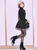 Rokken Japanse stijl eenvoudige vrouw radiale taille afslankende beenvormende korte zwarte rok voor dames streetwear culottes