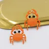 Boucles d'oreilles Juran Orange crabe, joli dessin animé, cadeau d'été pour filles, accessoires de fête pour femmes, 2024