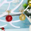Stud Earrings 2024 Xmas Cute Bow Ball Shaped Sparkling Drop For Women's Creative Imitation Bulb Dangle Christmas Party Gifts