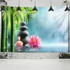 Tapisseries murales Zen jardin Massage pierre et nénuphar serviette de plage couverture pique-nique tapis de Yoga tenue de famille