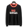 Nya Europa Kvinnor och herrar Designer Sweaters Retro Classic Luxury Sweatshirt Men Arm Letter Brodery Round Neck Bekväm högkvalitativ Jumper Asiatisk storlek M-3XL