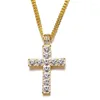 Pendentif Colliers Sumeng Hip Hop Alliage Croix Collier Cristal Jésus Strass Pour Hommes/Femmes 2024 Bijoux De Mode Cadeaux