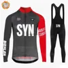 Survêtements pour hommes Syn 2024 Hommes Hiver Chaud Fece Cyclisme Costume Biehr Longbike Porter Bicyc Vêtements Sportswear Montagne Ropa CiclismoH2421