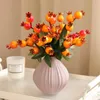 Decorative Flowers Artificial Pomegranate Fruit Fake Plants Aesthetic Room Decoration Wreath Yard Garden Decors Flower Arrangement