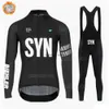 Heren Trainingspakken Nieuwe Heren SYN Winter Fietskleding BIEHR Lange Seve Thermische Uitwerpselen Bicyc Jersey SetWarm Bike Ropa CiclismoH2421