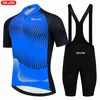 Men's Tracksuits Cycling Jersey 2024 Men Summer Anti-UV Set Breathab Racing SportBicyc Jerseys Bike Clothing SuiH2421