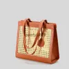 Umhängetaschen Fasion ollow Frauen Soulder Imation Wicker Woven andbags Große Kapazität Sommer Beac Tasche Einfache Bali Reise Geldbörsen 2024H2421