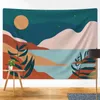 Tapissries Nordic Mountains Home Decor Tapestry Psychedelic Scene Bohemian Wall Hanging Bedroom Decoration Madrass