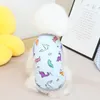 Dog Apparel 2024 Pet Breathable T-shirt Summer Thin Clothes Poodle Dinosaur Bottoming Shirt Puppy Pullover