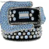 Designer Bb Belt Simon Belts for Men Women Shiny Diamond Belt on Black Blue White Multicolour with Bling Rhinestones as Gift