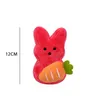 Akcesoria z kreskówek Rabbit P Peeps Śliczne króliczkowe marchewki plucz zwierząt Klapeta Kawaii Easters Toys Room Sofa Dekoracja pulpitu Oteov