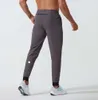 Ll Mens Jogger Pantalons longs Sport Yoga Outfit Séchage rapide Cordon de serrage Poches de sport Pantalons de survêtement Pantalons Casual Taille élastique Fiess Designer Pant Mens466