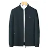 Men's Jackets 2024 Spring And Autumn Middle Aged Fashion Versatile Casual Stand Neck Jacket Coat