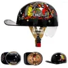 Casques de moto Casque rétro Hommes Femmes Casquette de baseball Demi-équitation Racing Moto Dot Certification Protection