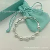 TiffanyJewelry Chain pour designer pour les femmes bijoux Tiffanybracelet S925 Bracelet de perle en argent sterling