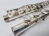 YFL 211S zawiera srebrne srebrne splatanie fletu koncertowego z twardą obudową