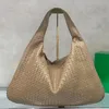 Large Capacity Designer Bag Hop Women Weave B Hobo Bag 10A Intrecciato Calfskin Leather Crochet Underarm Bag Top Quality Internal Zipper Pocket