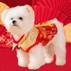 Hundebekleidung Jahr Kostüm Kleid Quaste Cheongsam Qipao Tang Anzug Weste für kleine Hunde Welpen Katzen Urlaub Chinesisch