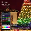 Strings WS2812B USB LED Dreamcolor Fairy String Lights Bluetooth Christmas Wedding Decoration Bedroom Holiday Lighting Waterproof