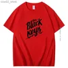 T-shirts pour hommes T-shirt pour hommes T-shirt d'été en coton T-shirt drôle Cadeau Tops The Black Keys T-shirt unisexe Casual Loose Cool Style Tees Vêtements pour hommes Q240201