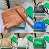 Vends miroir qualité tissage sac de créateur bandoulière sacs pour appareil photo unisexe sac à main en cuir sacs à bandoulière carrés multicolore sac pour femme sac à main 230815