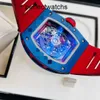 RM Wrist Watch with Box Richardmile Wristwatch RM030 Series RM030 Blue Ceramic Side Red Paris Limited Dial 42.7*50mm مجموعة كاملة