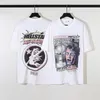 T-shirt da uomo Hellstar 24 pullover ampio oversize da uomo e da donna di tendenza americano di tendenza con lettere stampate e magliette a maniche corte per magliette per adolescenti