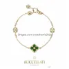 Pendentif Colliers Designer Buati Top Four Leaf Grass Italien Diamant Brossé Collier Bracelet Collier Chaîne Peut être Double Face Mode Dhrwg