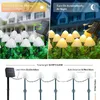 Outdoor tuinverlichting op zonne-energie, set van 12 mini-paddenstoellampen, waterdicht, schattig gevormd padlandschap