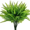 Artificial Boston Fern Plants buskar buskar grönska för husplast trädgård kontor dekor12272