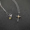 Fashion Cross Necklace Choker Box Double Chain Designer Luxury Halsband Högkvalitativ utsökt premium solrosförankring hängande hängen alla hjärtans dag gåva