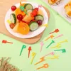 Forks English Alphabet Fruit Fork Mini Cartoon Children Snack Cake Dessert Food Pick Toothpick Bento Lunches Party Decor