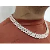 13mm 20 pouces nouveau conçu Hip Hop glacé chaîne cubaine collier Vvs clarté Moissanite diamant hommes cubain à prix d'usine