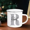 Tasses avec initiales et nom personnalisés, tasse à café, boisson, proposition d'anniversaire, décor de fête, cadeau de saint-valentin, de noël