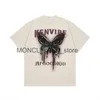 Mäns T-shirts Summer 2023 Ny High Street Butterfly Print Kortärmad T-shirt Män och kvinnor Lossa retro Street Couples Women Clothing Y2KH2421