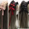 Parti Malzemeleri Güzel Bowknot Tatlı Lolita Dantel Çiçek Saç Hoop Anime Hizmetçisi Cosplay Head Bandı Head Band Aksesuar El Yapımı Toptan