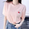 Essentialsweatshirts Women Designer T Shirt Fashion Letter Heart Print Graphic Tee Loose Round Neck Pullover Short Sleeve Tshirt Tops 702