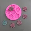 Stampi da forno Mini Fiore di Ciliegio Pesca Stampo in Silicone Mousse Torta Fondente Strumento Colla di Gesso Resina Argilla Decorazione Fai da Te