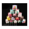 Cupcake Paper Cake Cup Cupcake Astarları Pişirme Muffin Kılıf Karikatür Gökkuşağı Sargısı Sararlar Doğum Günü Partisi Dekorasyon Bakeware Aracı 100 PCS/ DH7QX