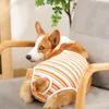 Hundkläder Pet Physiologic Pants Tail Opening Classic Stripes Anti-Seepage Drip Cotton Underwear