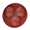 Stampi da forno 3hold Cartoon Super Man Silicone Fondente Sapone 3D Stampo per torta Cupcake Jelly Candy Strumento di decorazione al cioccolato FQ1983