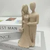 Decorative Figurines Hugging Couple Sculptures Home Decor Modern Romantic Love Statue Resin For Office Bookshelf Desktop Decorations