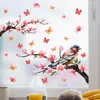 Wallpapers 30 60cm Branch Bird Butterfly Glass Window Sticker Bedroom Study Kitchen Home Decorative Wall Wallpaper Ct4040