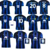 23 24 Bastoni Dimarco Futbol Jersey Barella Maglia Inters Dzeko Milans Lautaro Vidal Pavard 2023 2024 Thuram Futbol Gömlek Calhanoglu Erkekler Kit Frattesi